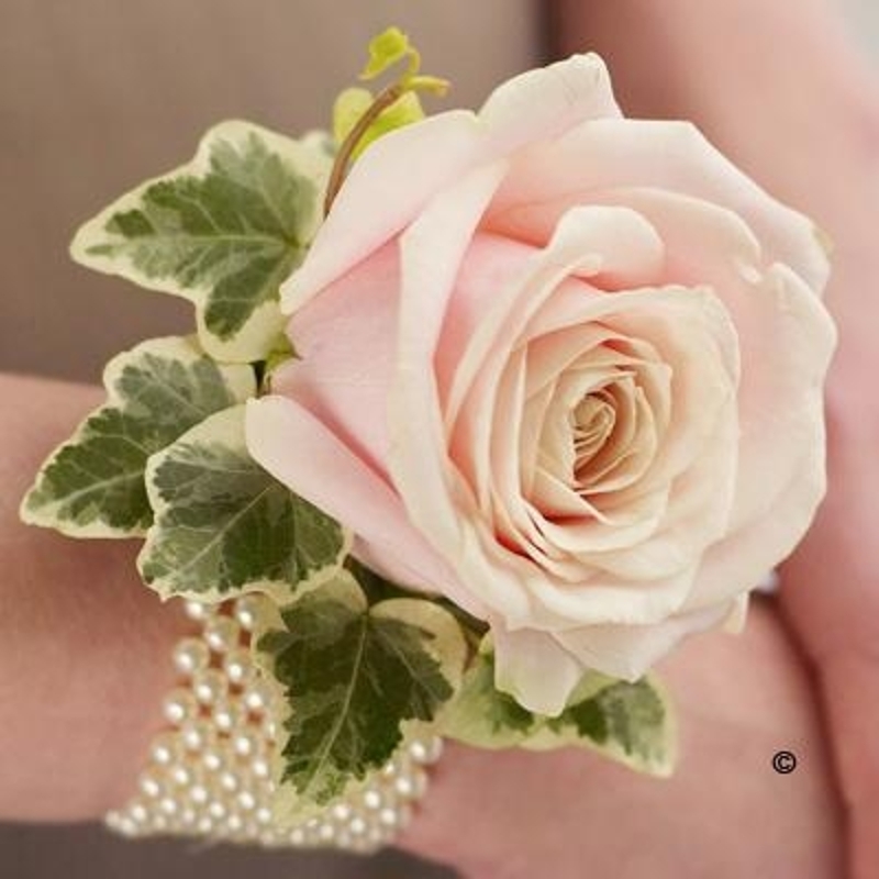 Rose Corsage Bracelet, Wedding Wrist Corsage With Rhinestone And Pearl  Flowers Decor (pink)(t-0-g)