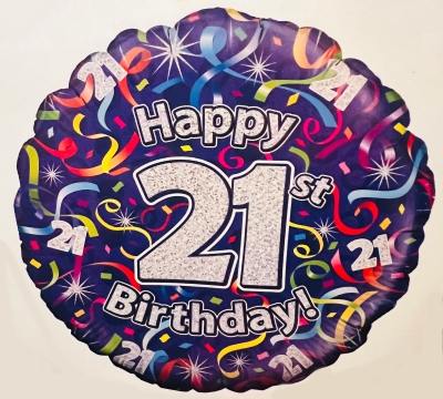 21st Birthday Balloon