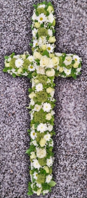 green and white Cross