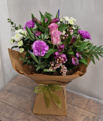 Lovely lilacs and Purple handtied