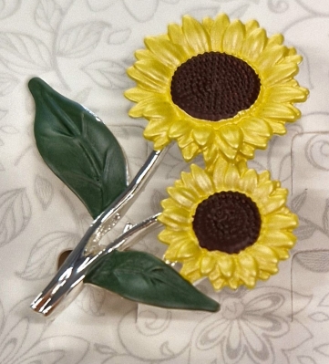 Sunflower Brooch