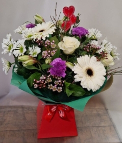 Florist Choice with white flower