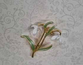 Snowdrop Open Brooch